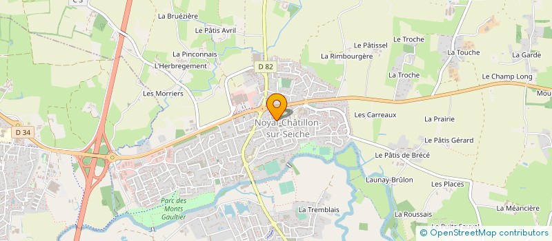 localisation de l'entreprise PHARMACIE SAISNITH  NOYAL-CHATILLON-SUR-SEICHE