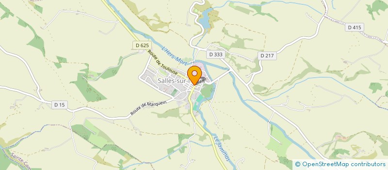 localisation de l'entreprise PHARMACIE SALLES SUR L'HERS  SALLES-SUR-L'HERS