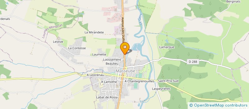 localisation de l'entreprise PHARMACIE SANSAS  MASSEUBE