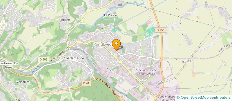 localisation de l'entreprise PHARMACIE SARRADIN-BARLIER  PONT-EVEQUE