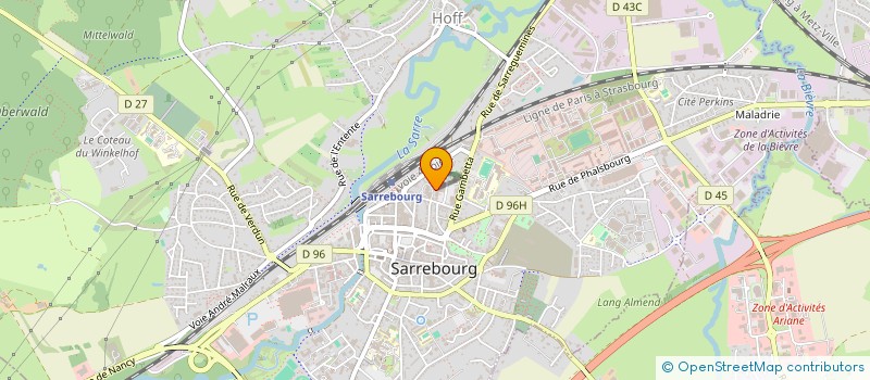 localisation de l'entreprise PHARMACIE SARREBOURGEOISE  SARREBOURG
