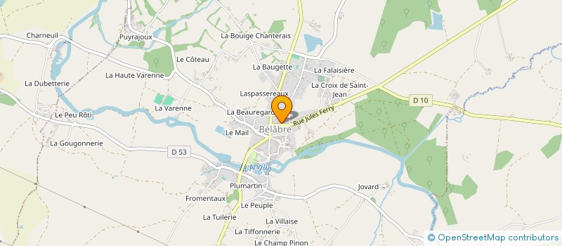 localisation de l'entreprise PHARMACIE SEILLER à BELABRE