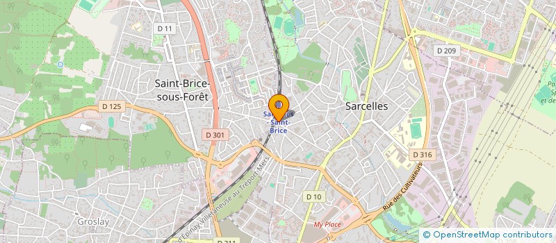 localisation de l'entreprise PHARMACIE SERFATY à SAINT-BRICE-SOUS-FORET