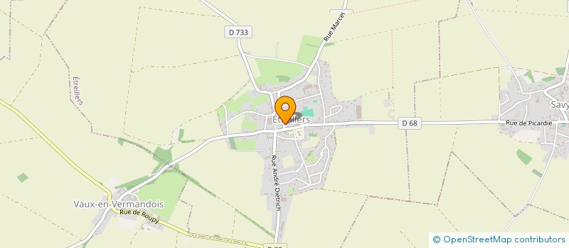 localisation de l'entreprise PHARMACIE SOPHIE DUBAN-VANDENBOSSCHE  ETREILLERS