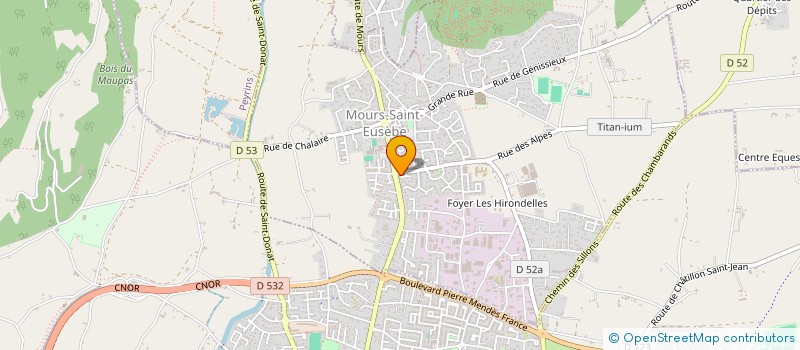 localisation de l'entreprise PHARMACIE ST EUSEBE  MOURS-SAINT-EUSEBE