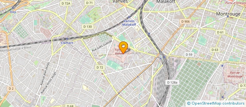 localisation de l'entreprise PHARMACIE STALINGRAD  MALAKOFF