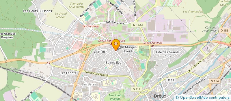 localisation de l'entreprise PHARMACIE STE EVE à DREUX