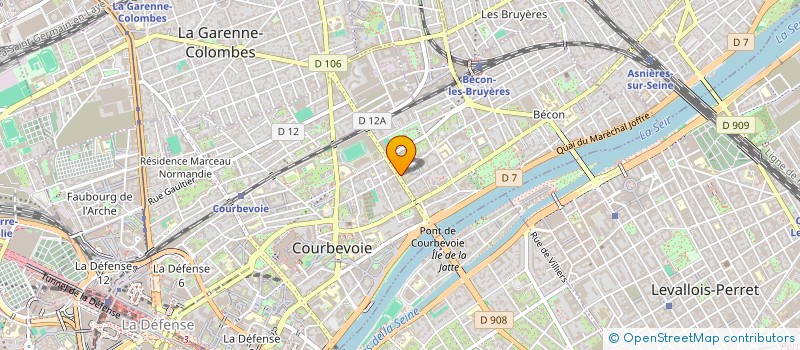localisation de l'entreprise PHARMACIE SUN à COURBEVOIE