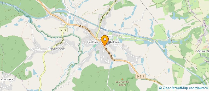 localisation de l'entreprise PHARMACIE TAVIGNOT  FRAHIER-ET-CHATEBIER