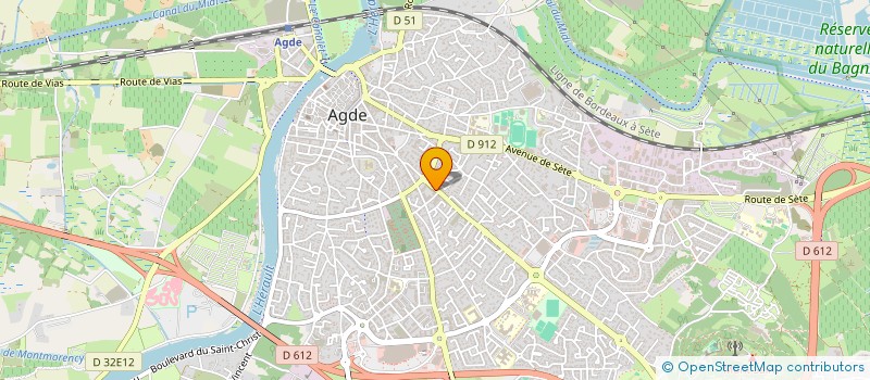 localisation de l'entreprise PHARMACIE TE à AGDE