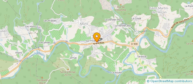 localisation de l'entreprise PHARMACIE TERRAL à OLARGUES