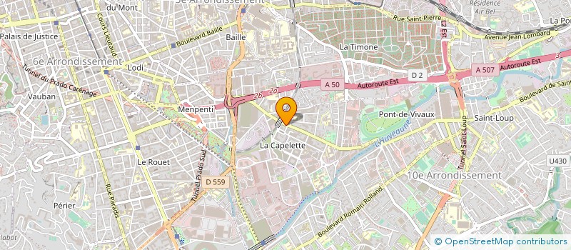 localisation de l'entreprise PHARMACIE THIERRY DESRUELLES  MARSEILLE