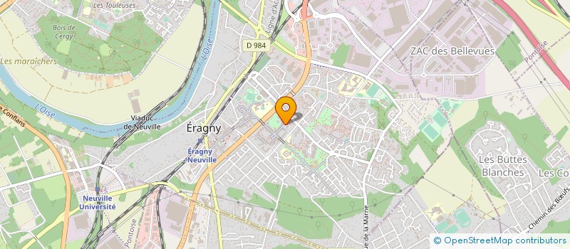 localisation de l'entreprise PHARMACIE TONYE  ERAGNY-SUR-OISE