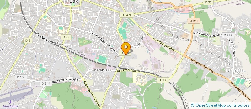 localisation de l'entreprise PHARMACIE TRANTAM à DAX