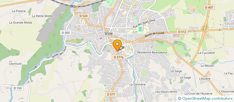 localisation de l'entreprise PHARMACIE TRAVOUILLON à VIRE-NORMANDIE
