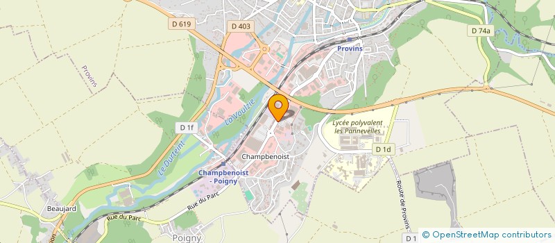 localisation de l'entreprise PHARMACIE VAL DU CHATEL  PROVINS