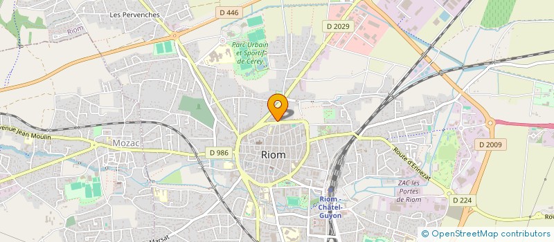 localisation de l'entreprise PHARMACIE VALLI  RIOM