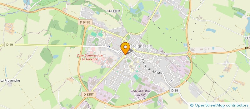 localisation de l'entreprise PHARMACIE VALMORIN  LA CHATAIGNERAIE