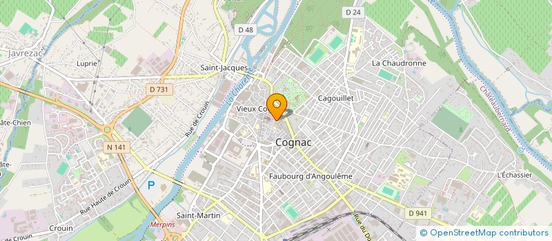 localisation de l'entreprise PHARMACIE VANONI à COGNAC