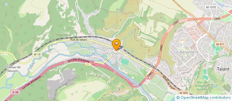 localisation de l'entreprise PHARMACIE VARIOT  PLOMBIERES-LES-DIJON