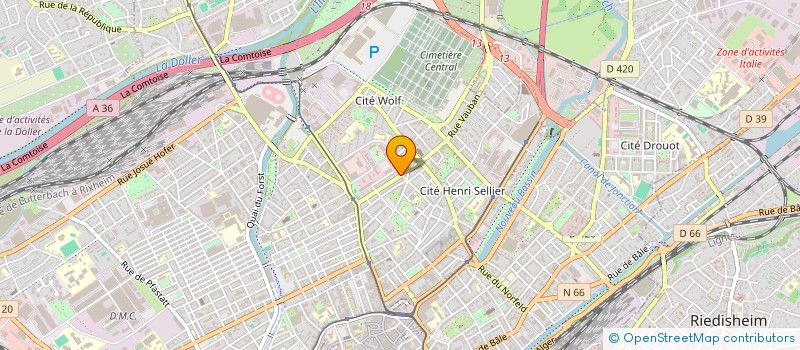 localisation de l'entreprise PHARMACIE VAUBAN  MULHOUSE