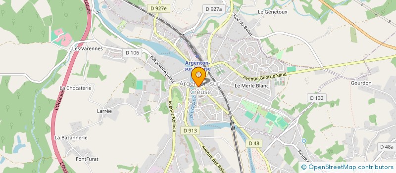 localisation de l'entreprise PHARMACIE VERVIN à ARGENTON-SUR-CREUSE