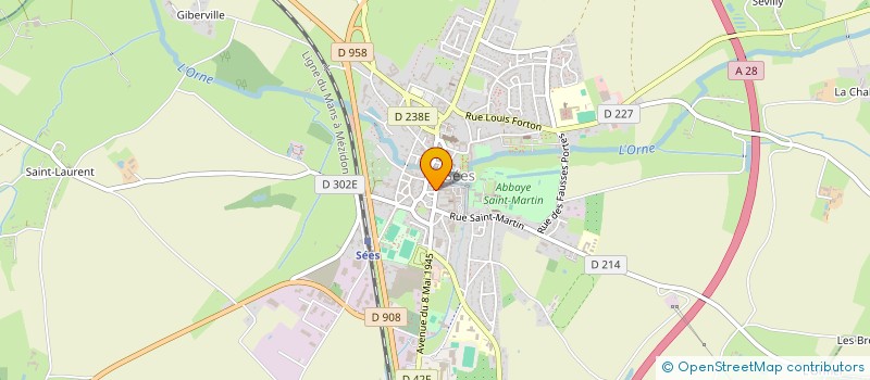 localisation de l'entreprise PHARMACIE VILAIN à SEES