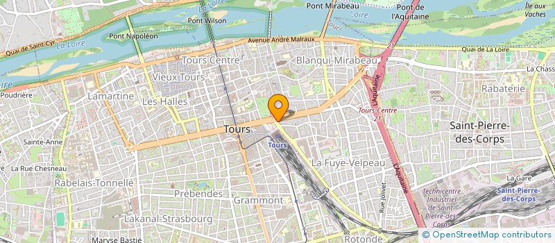 localisation de l'entreprise PHARMACIE VINCI  TOURS