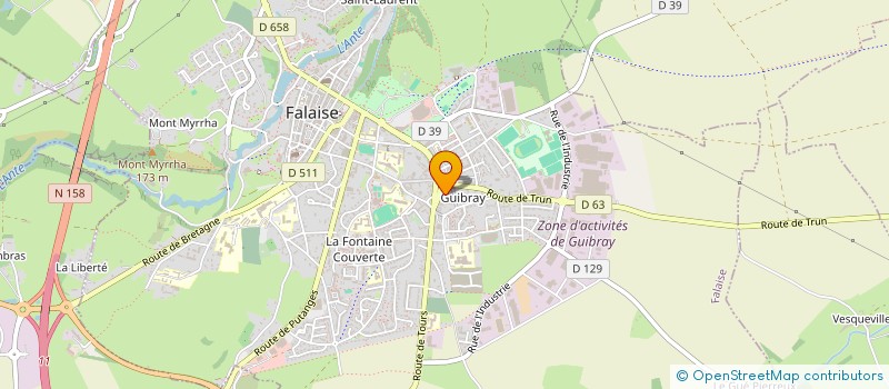 localisation de l'entreprise PHARMACIE VITI à FALAISE