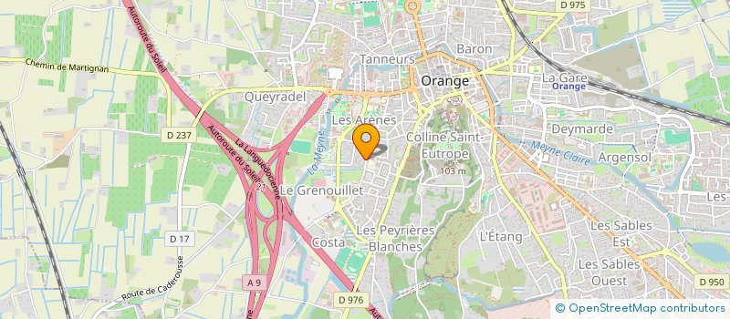 localisation de l'entreprise PHARMACIE VIVET à ORANGE