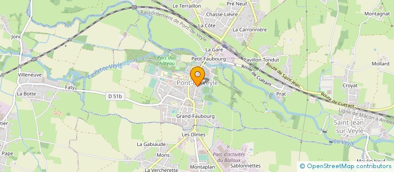 localisation de l'entreprise PHARMACIE VOISIN  PONT-DE-VEYLE