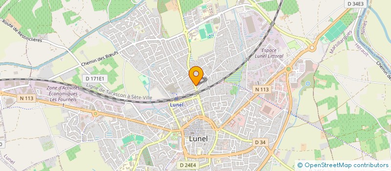 localisation de l'entreprise PHARMACIE WAZ  LUNEL