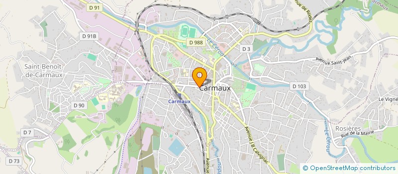 localisation de l'entreprise PHARMACIE WEILL  CARMAUX