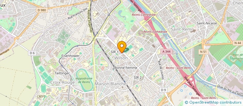 localisation de l'entreprise PHARMACIE WILSON  REIMS