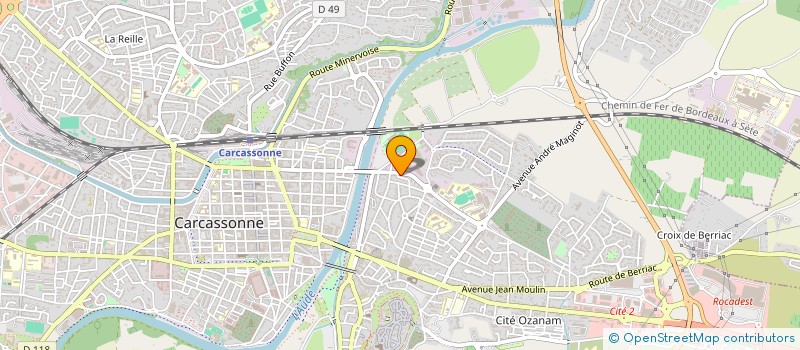 localisation de l'entreprise PHARMACITE à CARCASSONNE