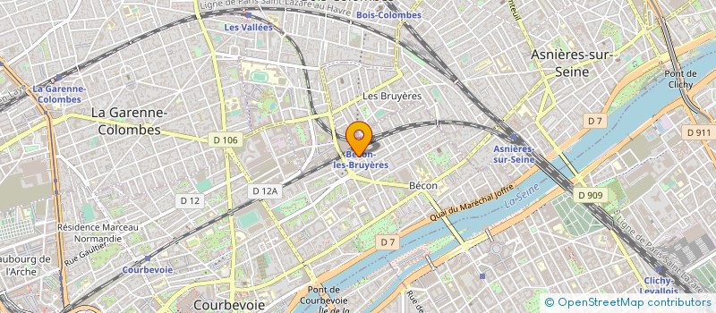 localisation de l'entreprise PHARMACO LOGICIEL PHL à COURBEVOIE