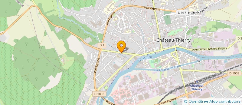 localisation de l'entreprise PHARMACONFORT à CHATEAU-THIERRY