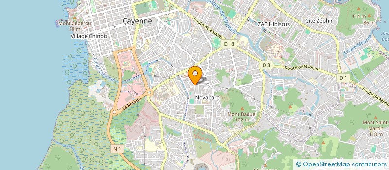 localisation de l'entreprise PHARMACONVOUE ASS  CAYENNE