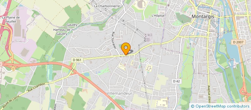 localisation de l'entreprise PHARMACOPOLE S.R.A  VILLEMANDEUR