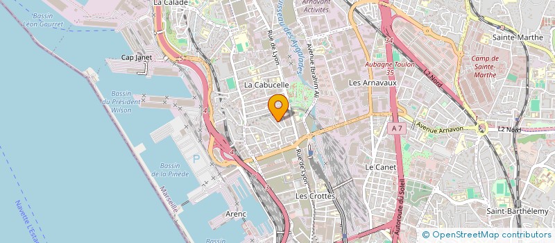 localisation de l'entreprise PHARMADEM à MARSEILLE