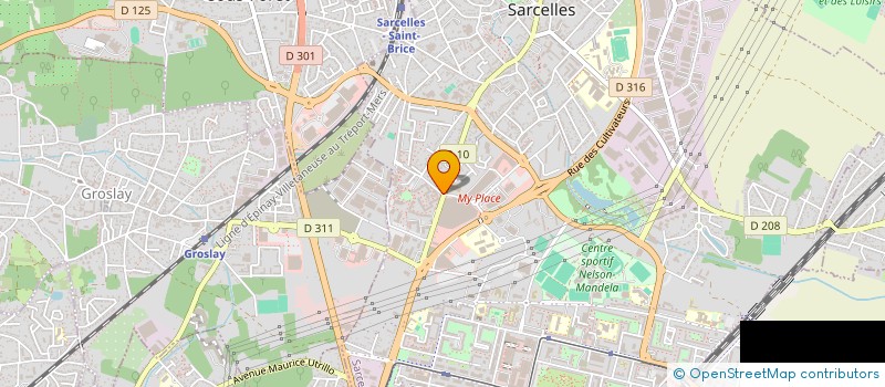 localisation de l'entreprise PHARMADOU  SARCELLES