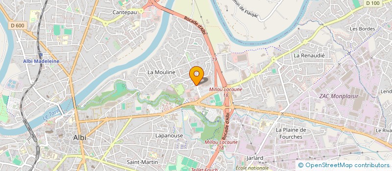 localisation de l'entreprise PHARMAGOYA à ALBI