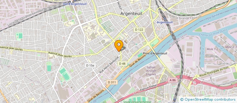 localisation de l'entreprise PHARMAHELP  ARGENTEUIL