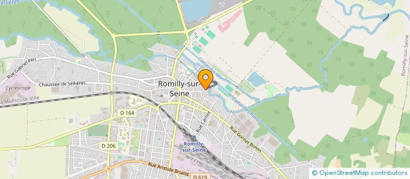 localisation de l'entreprise PHARMANAUXE  ROMILLY-SUR-SEINE