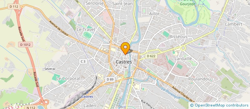 localisation de l'entreprise PHARMAPASTEL  CASTRES