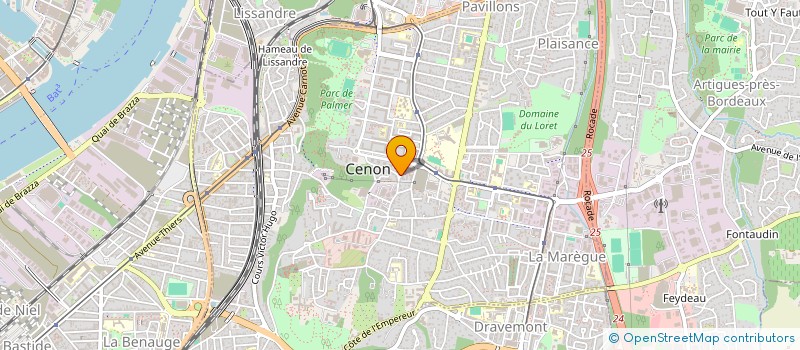 localisation de l'entreprise PHARMASOCIOS à CENON
