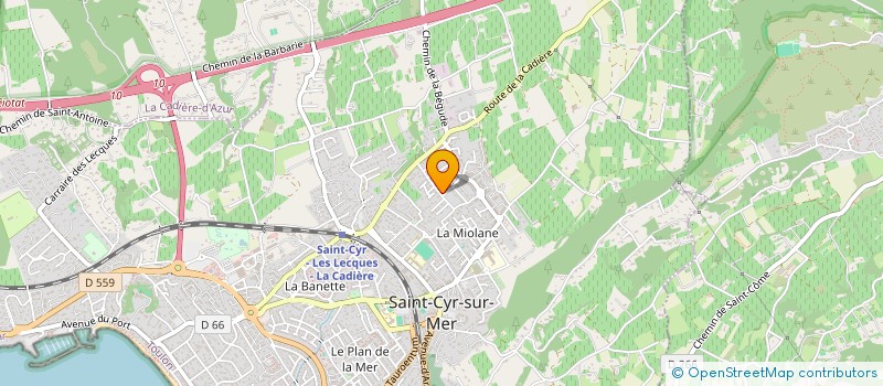 localisation de l'entreprise PHARMASYS à SAINT-CYR-SUR-MER