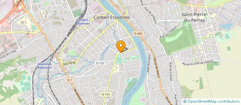 localisation de l'entreprise PHARMATECA à CORBEIL-ESSONNES