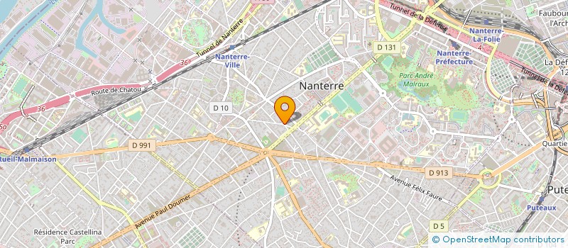 localisation de l'entreprise PHARMAV à NANTERRE