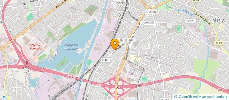 localisation de l'entreprise PHARMAVAL à VALENCIENNES